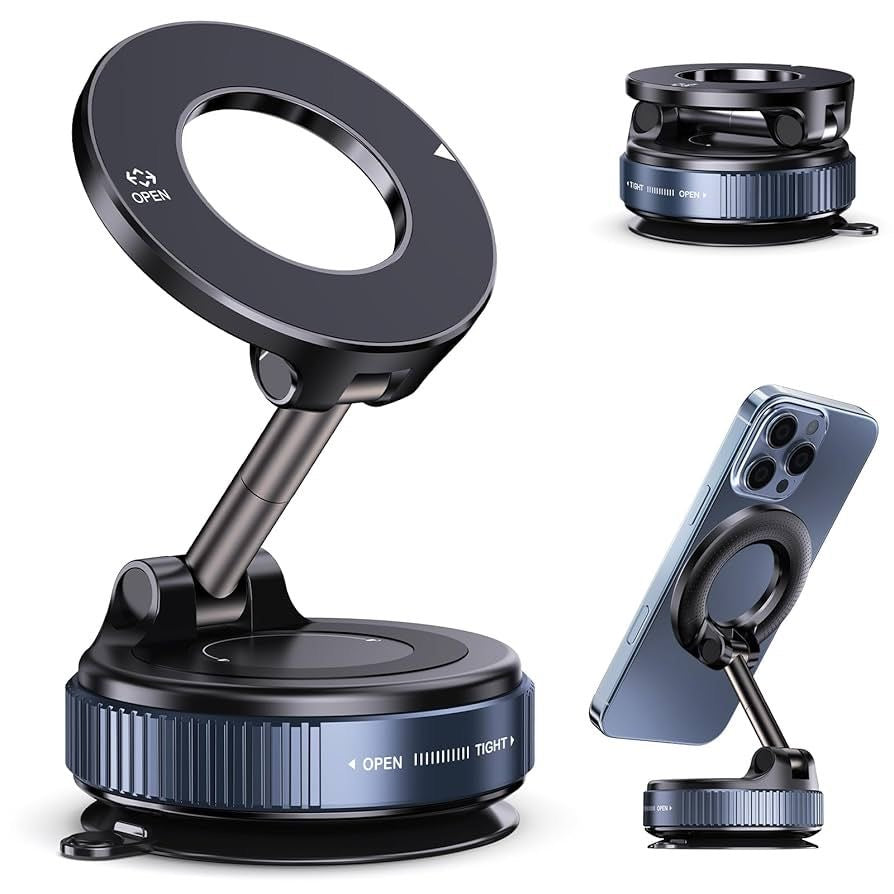 Magnetic Phone Holder – Never Falls While Driving.